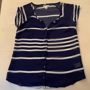 Old Navy Sheer Striped Blouse